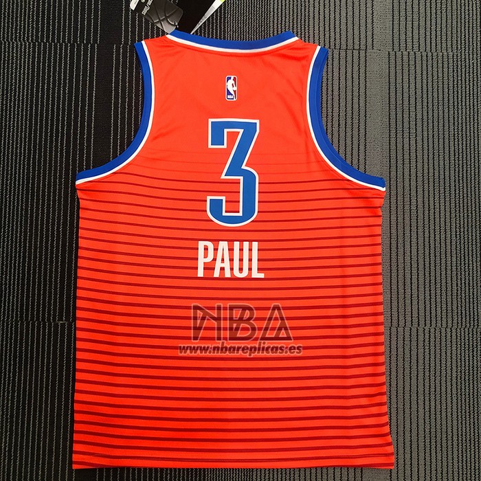 Camiseta Oklahoma City Thunder Chris Paul NO 3 Statement 2021 Naranja